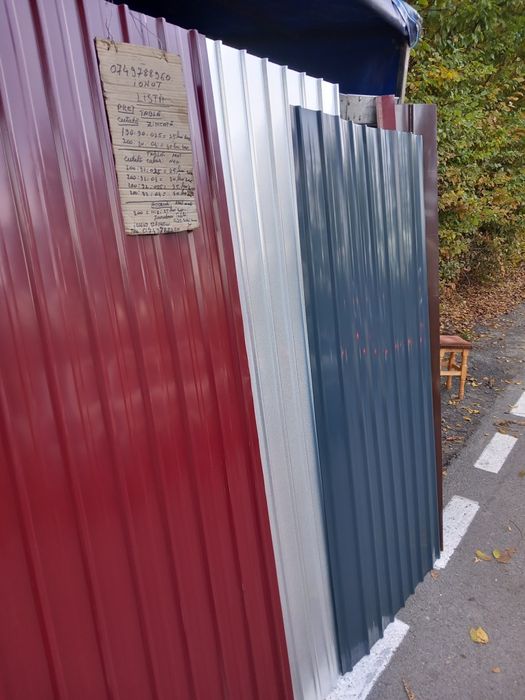 Vând tabla cutată zincata și color diferite grosimi