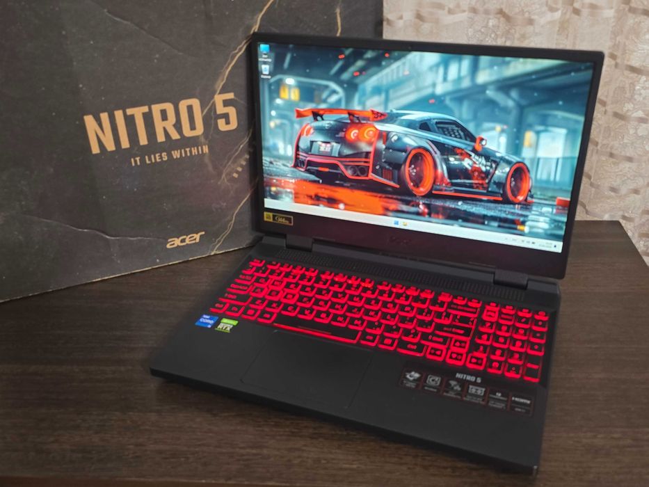 Acer Nitro 5 - игровой ноутбук как новый / RTX 3050