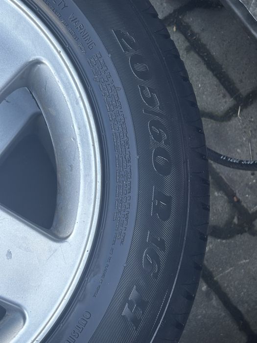 Jante aliaj cu anvelope vara 205/60r16 DOT 2022