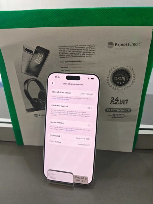 Apple Iphone 17 Pro Max 256 GB (Ag44 B7349) - Garantie 2 ani!