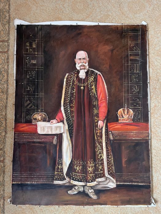 Tablou pictat manual franz Iosef