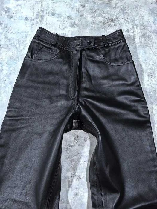 pantaloni moto piele