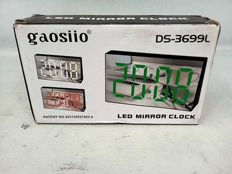 Огледален Настолен Часовник с Термометър и големи LED цифри