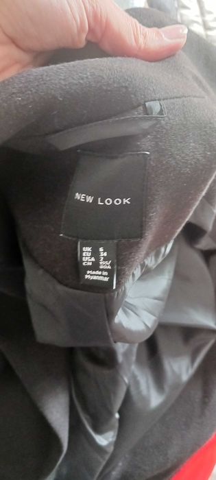 Palton lung negru New Look -marimea 34