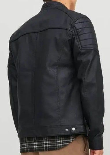 Jack & Jones Jachetă de piele pentru bărbați Rocky