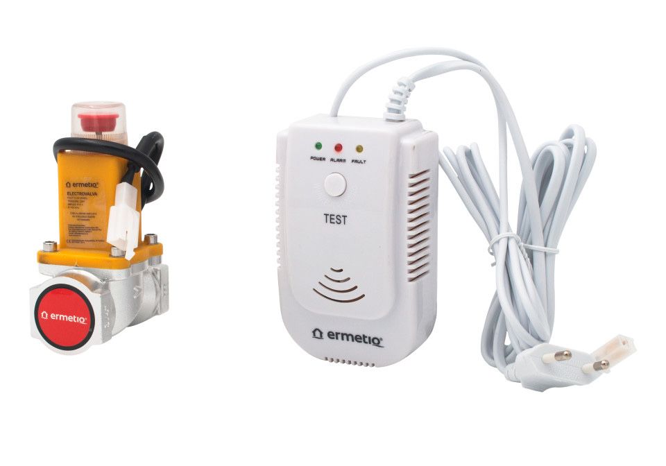 Detector GAZ  cu electrovalva 3/4 - produs NOU -