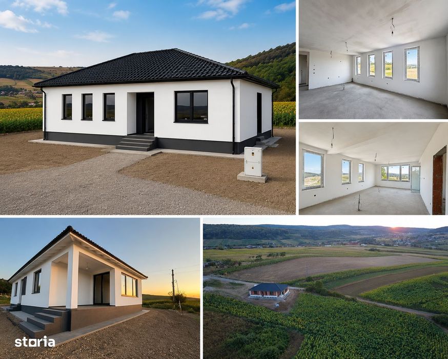 Casă nouă 3 dormitoare Hidișelu de Sus | 502 mp teren | View superb