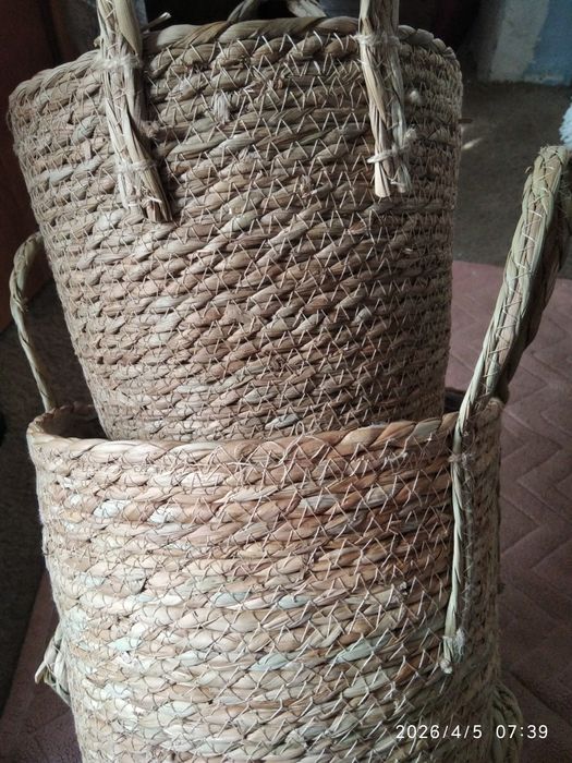 Корзинки плетеные натуральные
