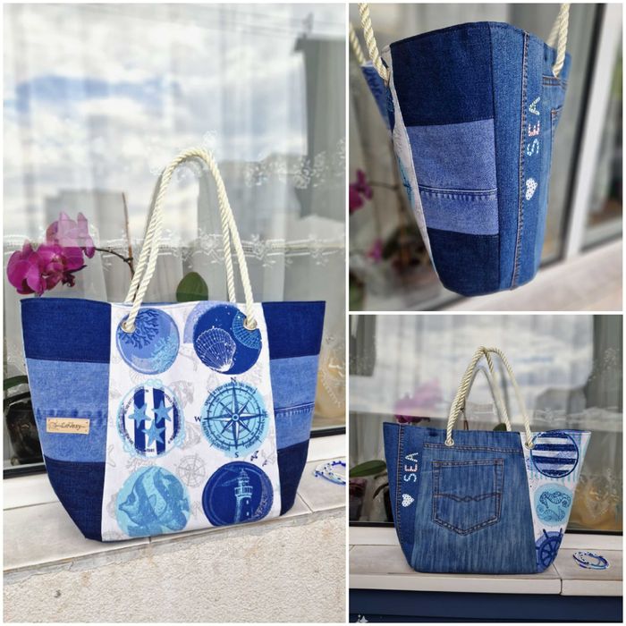 Дънкови цветни чанти LoVesy