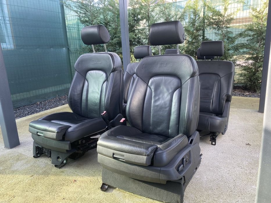 Interior Audi Q7 S-line cu 7 locuri si incalzire in scaune 2008-2015