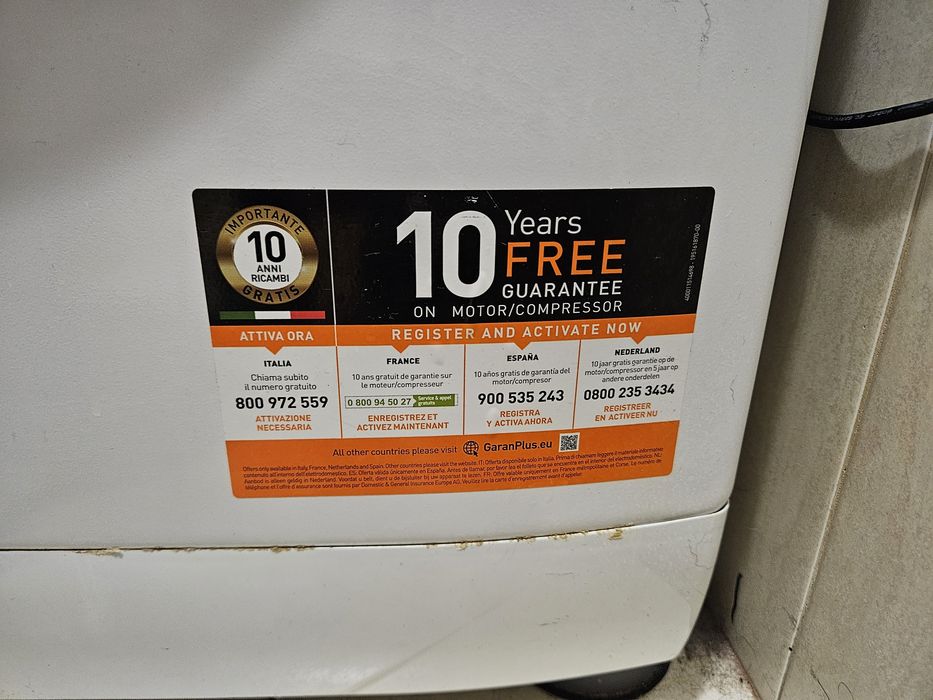 Пералня със сушилня Whirlpool AQD1072D697EU/BN (за ремонт или за части