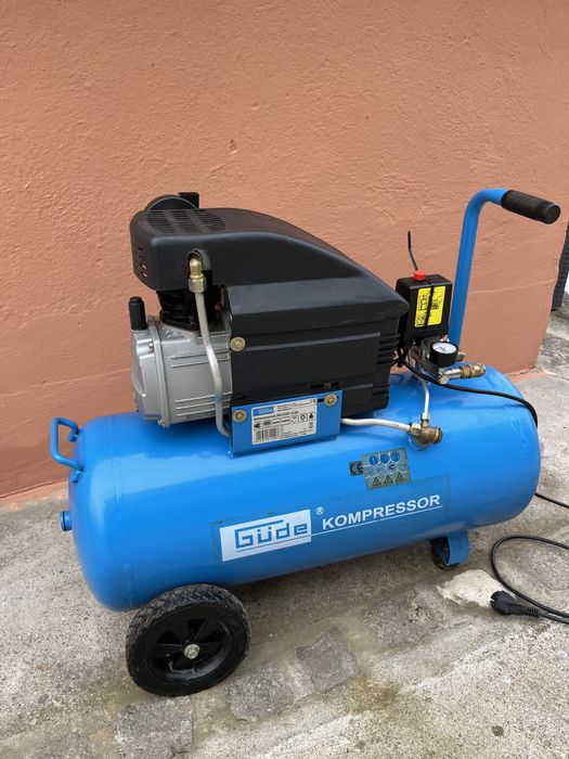Маслен Компресор GUDE 1.85kw 50лит. 10бар. 250 L/min. Внос Гернания