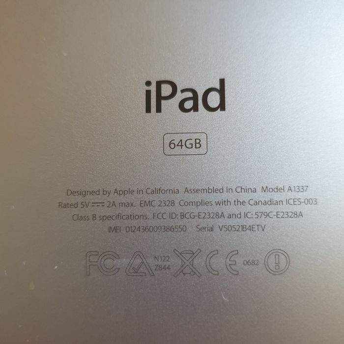 Ipad 1 A1337 64gb. WiFi +Celular +Dock