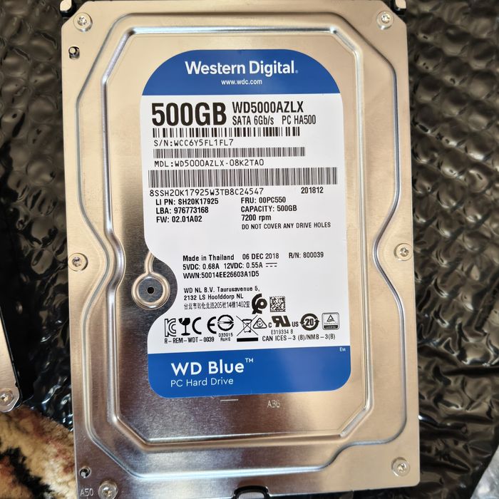 Продам новые HDD 2tb 1tb 500gb