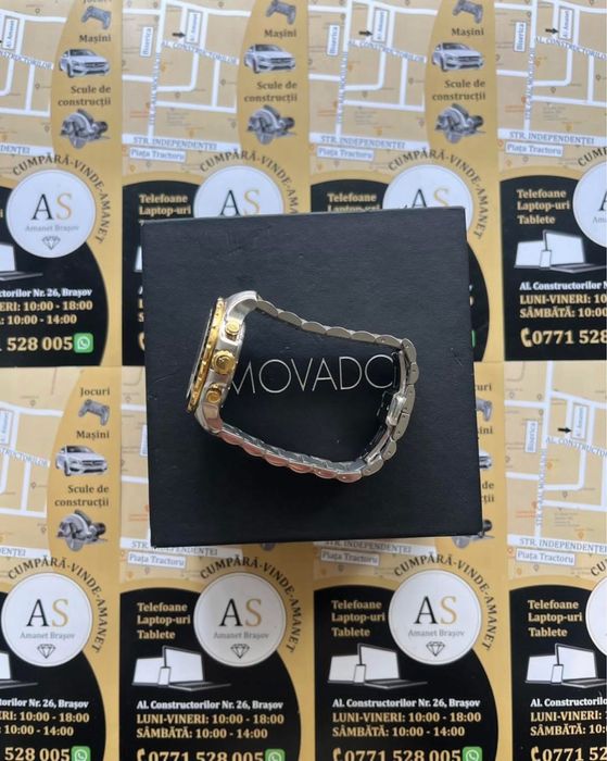 Ceas elvețian Movado Seria 800 Auriu Impecabil