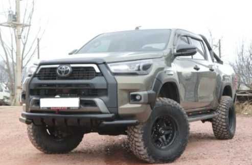 Bară protecție față Glo Ctiy Negru Toyota Hilux (2015-2024) AQM4WD
