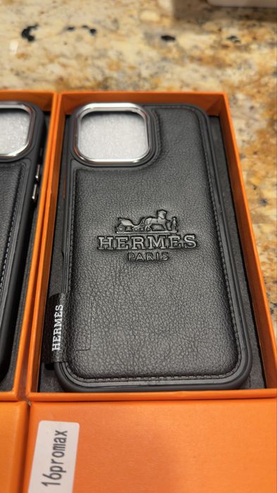 Husa Hermes  Iphone   full box Piele 16 pro/ pro max 15pro max / 17 pro-pro max
