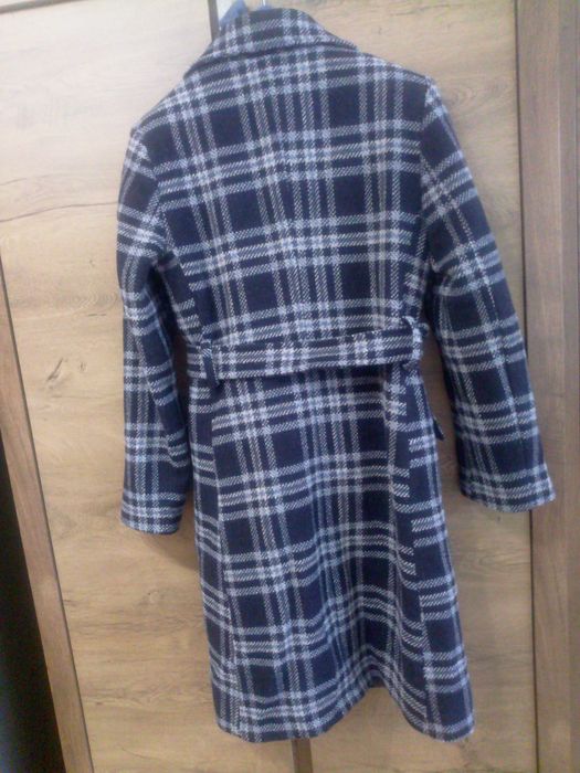 Италианско вълнено палто в каре Sophie Faroh N:M/L