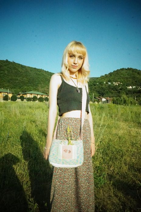 Вязаная сумка ручной работы