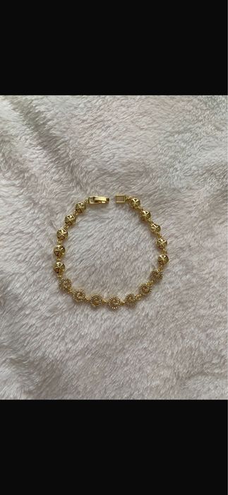 Brățară aur damă model deosebit cu pietre