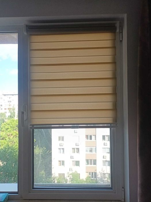 Jaluzele/Rulouri/Rolete fără fir Noapte / ZI, Sun Collection. Culoare Latte, 75 x 160 cm