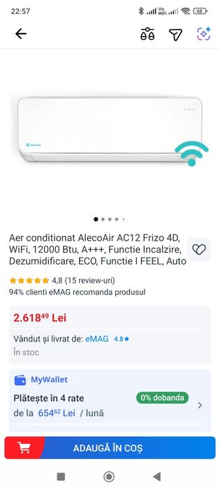 Vand aer condiționat A+++