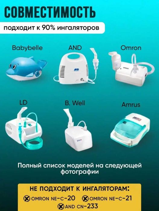 Универсальная камера/стакан для ингалятора 1 шт