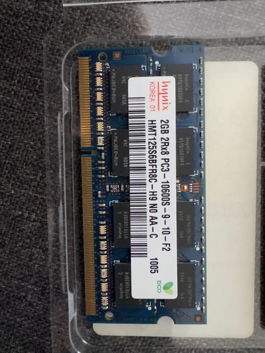 RAM 2x2gb ddr3 1333mhz 10600S-CL9