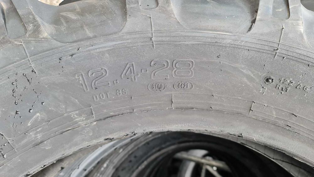 Cauciucuri noi PETLAS 12.4-28 8 pliuri anvelope tractor FIAT spate