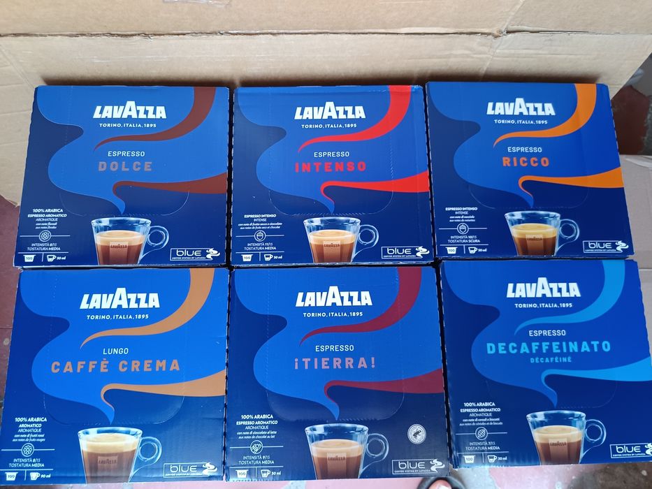 Капсули Lavazza Лаваца , кафе на зърна-Лаваца, карт. чаши