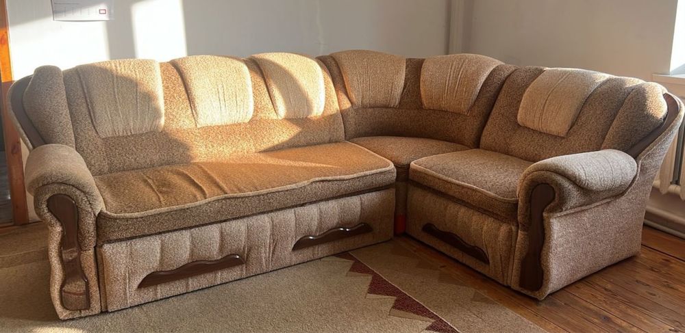 Диван +кресло, в хорошом состояний