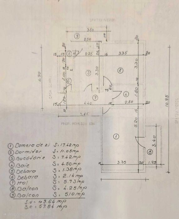 Apartament 2 camere ,2 balcoane