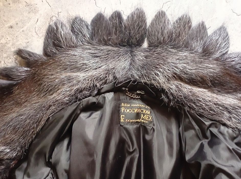 Шуба нутриевая, стильная