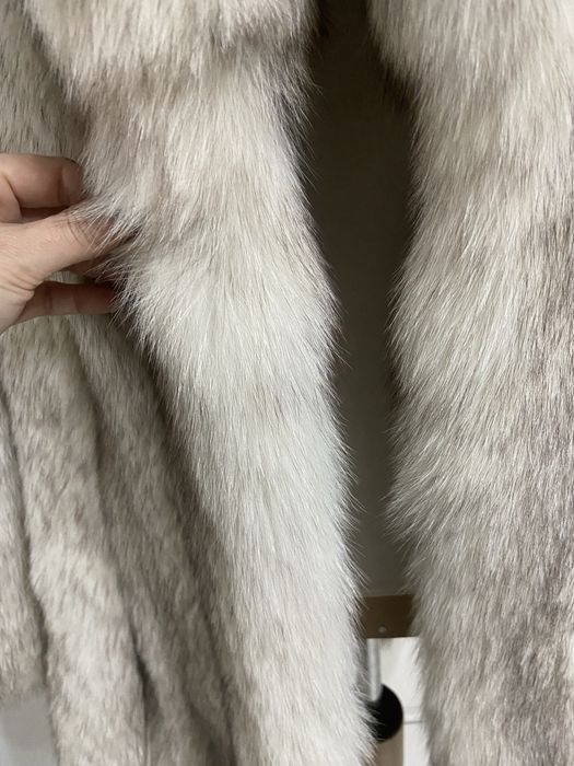 Blana naturala de vulpe argintie