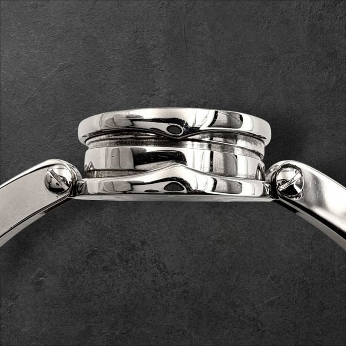 BVLGARI B.zero1 Black Dial Steel Bangle Watch Пълен Комплект