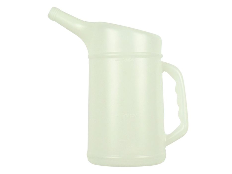 Flacon recipient gradat pentru lichide Carpoint 2L, transparent, cu cioc si maner, pentru turnare fara varsare