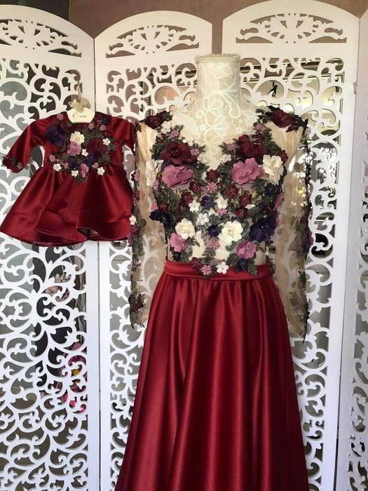 Rochie de ocazie/nașă facuta la comandă, poze reale