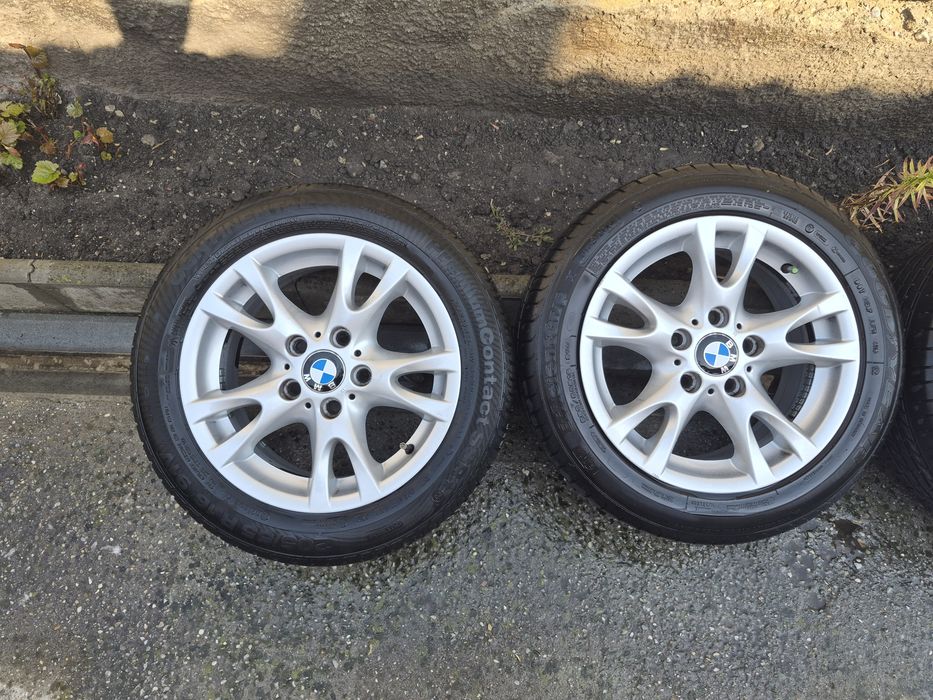 Jante BMW seria 1 cu anvelope set complet - 4 jante + 4 anvelope, în stare foarte bună