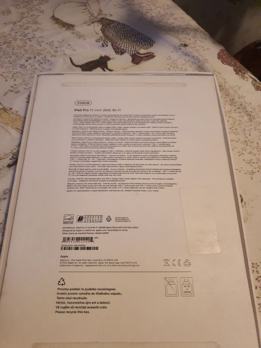 ipad 11 pro m4 2024, 256gb, 8gb ram , fara sim