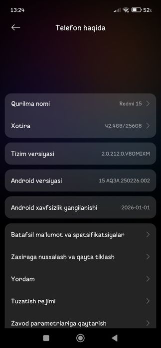 Redmi 15. yengi.
