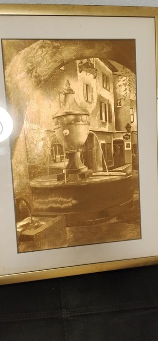 Vând tablou din aur