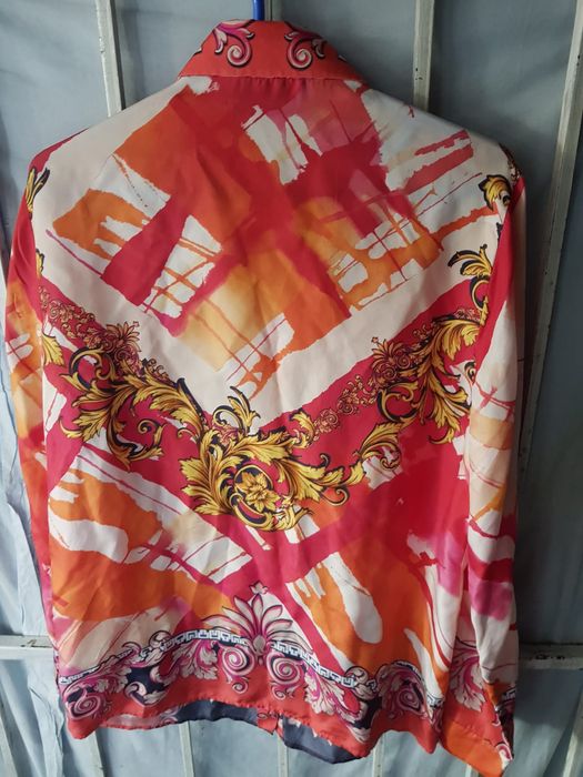 Versace Collection cămașă de dama din mătase naturală