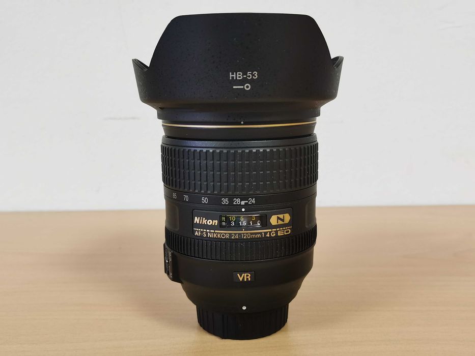 Nikon AF-S NIKKOR 24-120mm f/4G ED VR (с Nano Crystal Coat) универсален варио обектив за Nikon F и Nikon Z фотоапарати