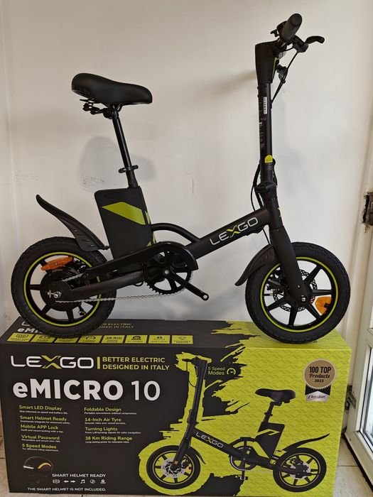 Nou in Brasov, Bicicleta Electrica LeXGO eMicro10 Motor 250w, 25km/h