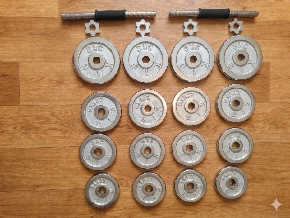 Гантели 38 кг. ( 19кг.+19кг.)