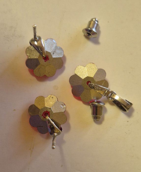 Set argint cu cristale Swarovski