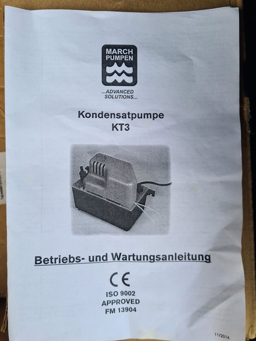Pompa condens profesionala March Pumpen Euro-Line KT3