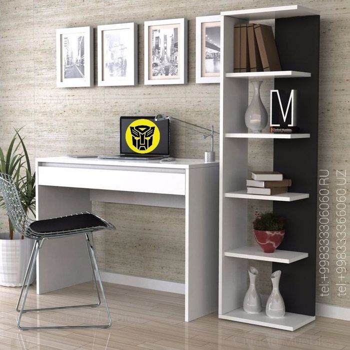 Письменный столик с универсальной полкой. dars stoli universal polkali