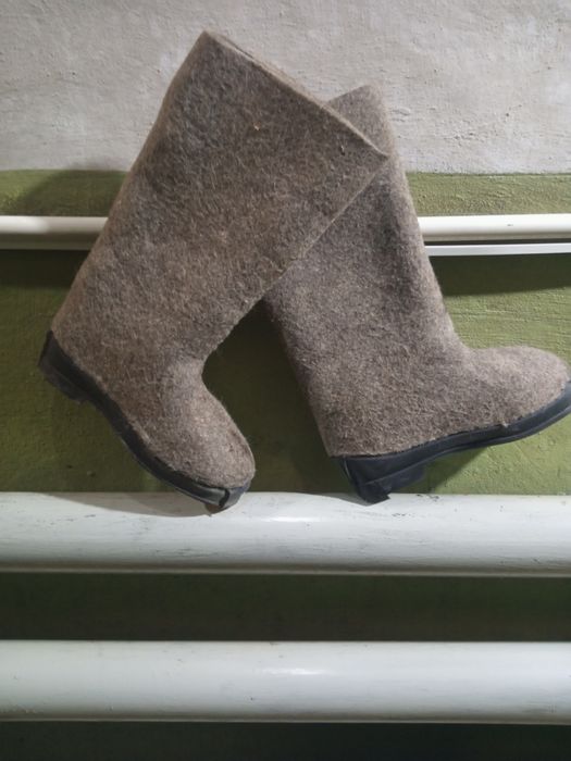 Валенки с резиновой подошвой