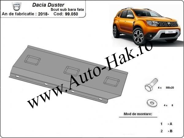 Scut bara fata Dacia Duster III 2018-prezent